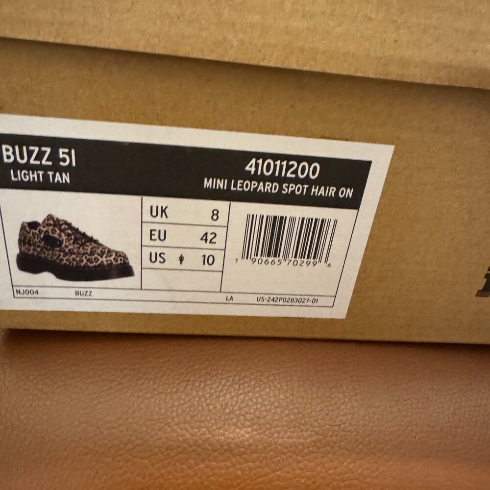 Dr Martens Buzz 5i Leopard Print platform Womens Shoes size 10 NWT - Picture 2 of 9